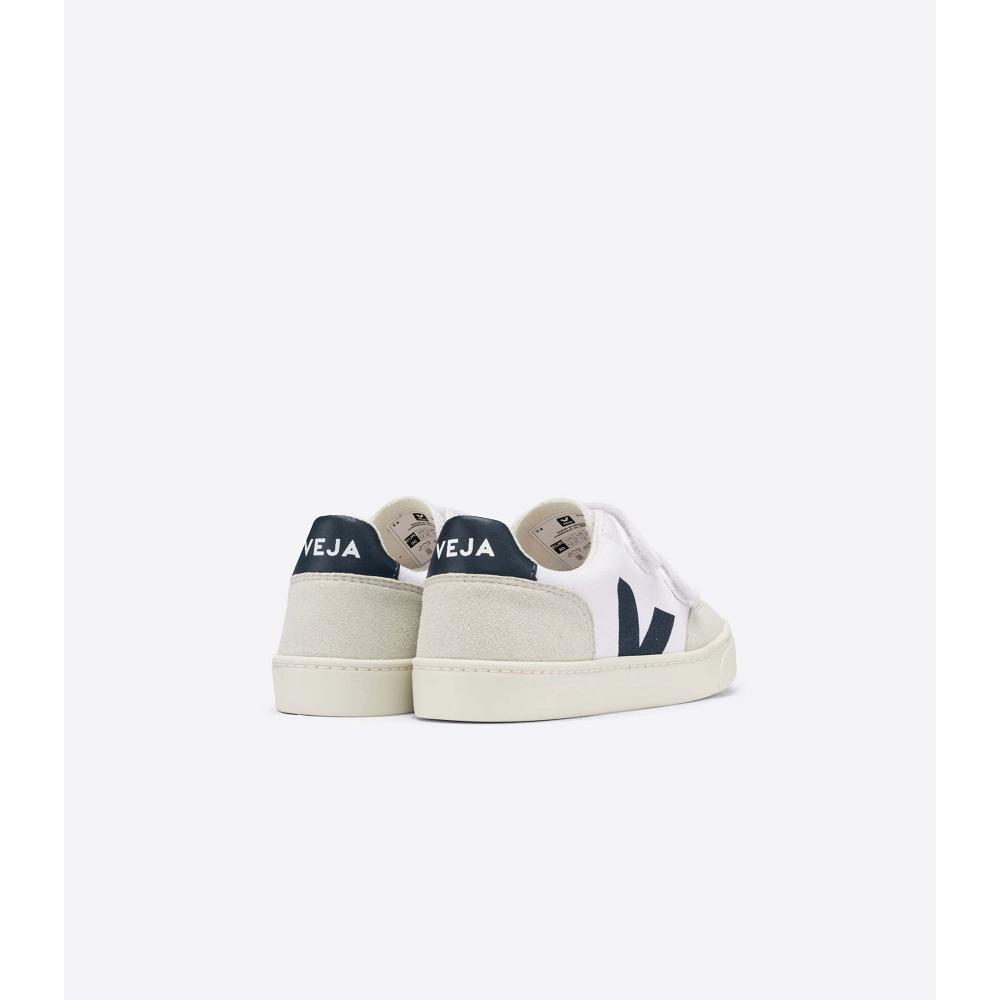 Veja V-12 CANVAS Kids' Shoes White | NZ 806DFM